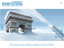 Tablet Screenshot of ever-snow.com